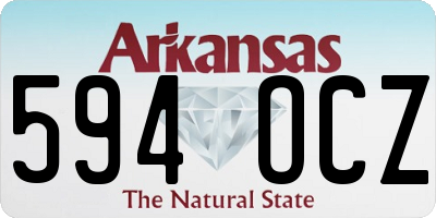 AR license plate 594OCZ