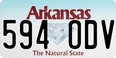 AR license plate 594ODV