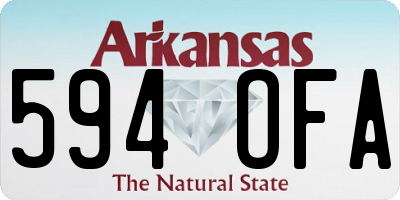 AR license plate 594OFA