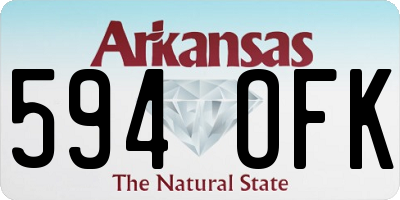 AR license plate 594OFK