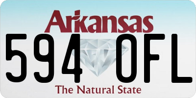 AR license plate 594OFL