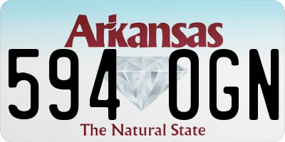 AR license plate 594OGN