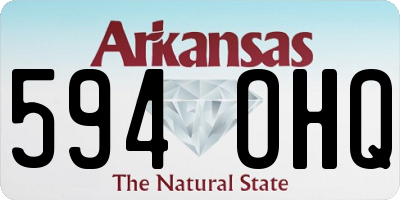 AR license plate 594OHQ