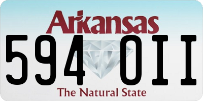 AR license plate 594OII