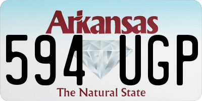 AR license plate 594UGP