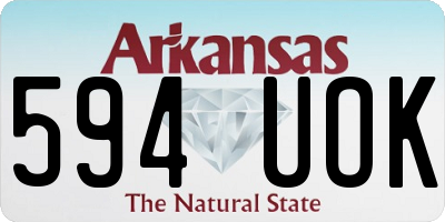AR license plate 594UOK