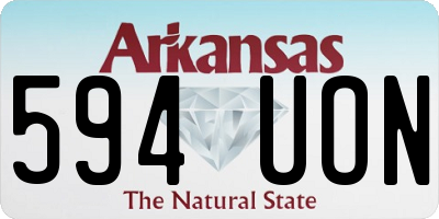 AR license plate 594UON