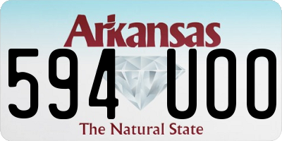 AR license plate 594UOO