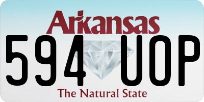AR license plate 594UOP