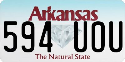AR license plate 594UOU