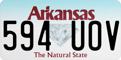 AR license plate 594UOV