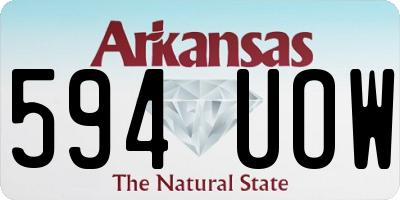 AR license plate 594UOW