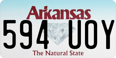 AR license plate 594UOY