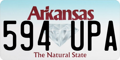 AR license plate 594UPA