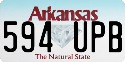 AR license plate 594UPB