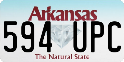 AR license plate 594UPC