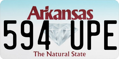AR license plate 594UPE