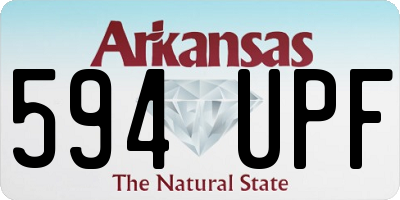 AR license plate 594UPF