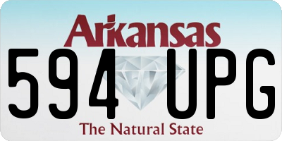 AR license plate 594UPG