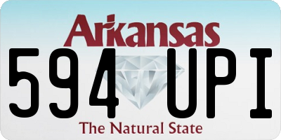 AR license plate 594UPI