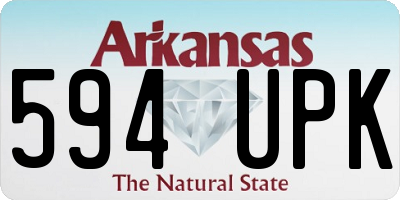 AR license plate 594UPK