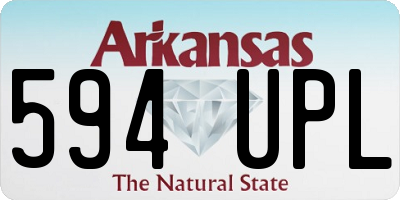 AR license plate 594UPL