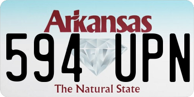 AR license plate 594UPN