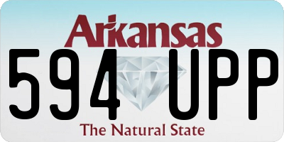 AR license plate 594UPP