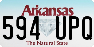 AR license plate 594UPQ