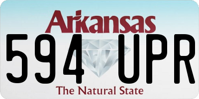 AR license plate 594UPR