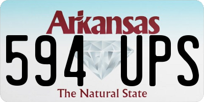 AR license plate 594UPS