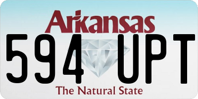 AR license plate 594UPT