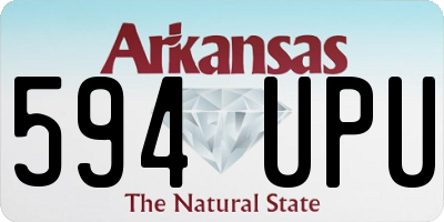 AR license plate 594UPU