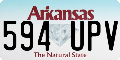 AR license plate 594UPV