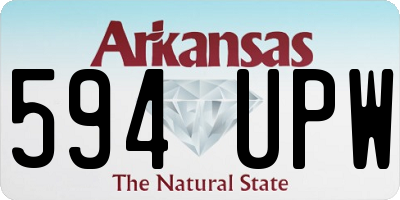 AR license plate 594UPW