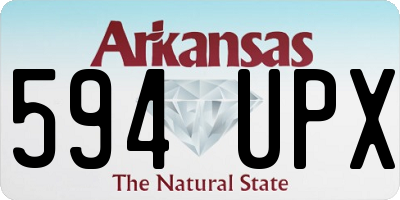 AR license plate 594UPX
