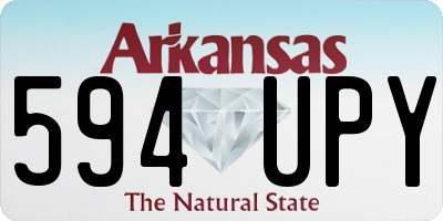 AR license plate 594UPY