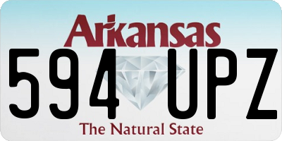AR license plate 594UPZ