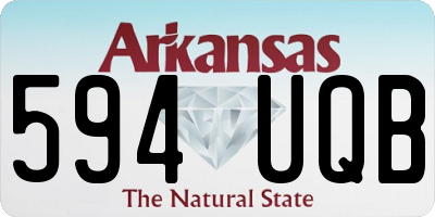 AR license plate 594UQB