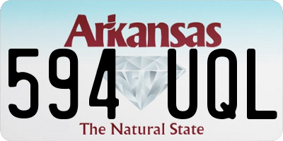 AR license plate 594UQL