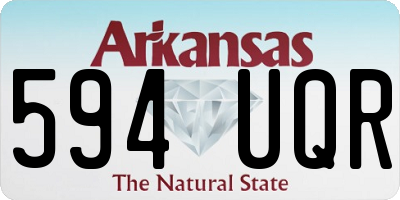 AR license plate 594UQR