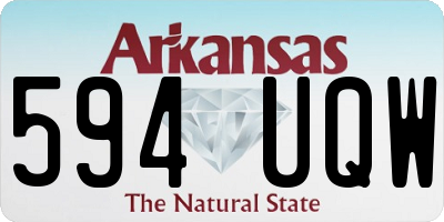 AR license plate 594UQW