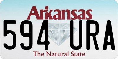 AR license plate 594URA