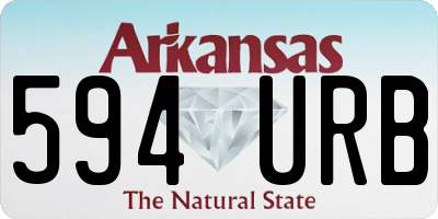 AR license plate 594URB