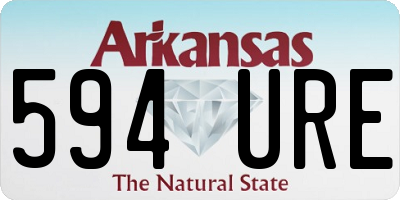AR license plate 594URE