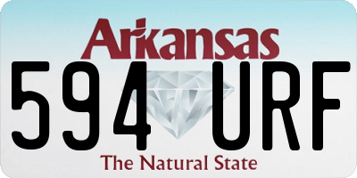 AR license plate 594URF