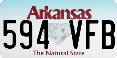 AR license plate 594VFB