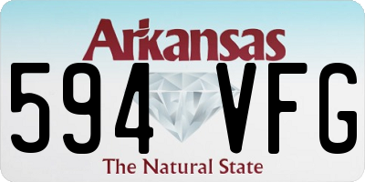 AR license plate 594VFG