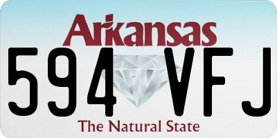 AR license plate 594VFJ