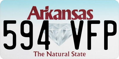 AR license plate 594VFP